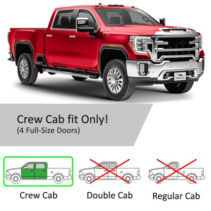 in Channel Extra Durable Rain Guards for GMC Sierra 2500HD