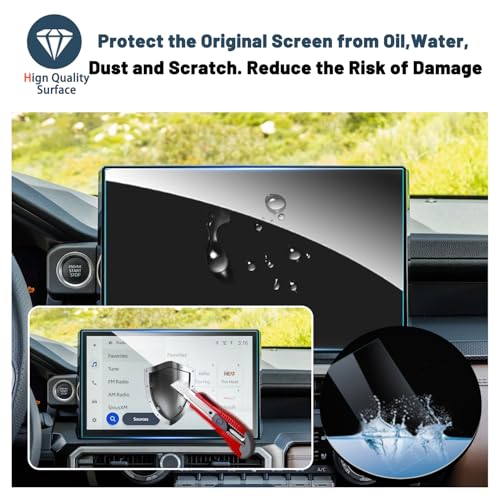 Matte Screen Protector for Toyota Tacoma 14" Display Touchscreen Matte Tempered Glass Compatible with 2024 2025 2026 Toyota Tacoma Accessories