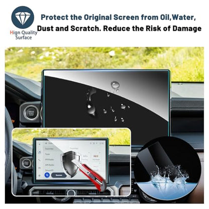 Matte Screen Protector for Toyota Tacoma 14" Display Touchscreen Matte Tempered Glass Compatible with 2024 2025 2026 Toyota Tacoma Accessories