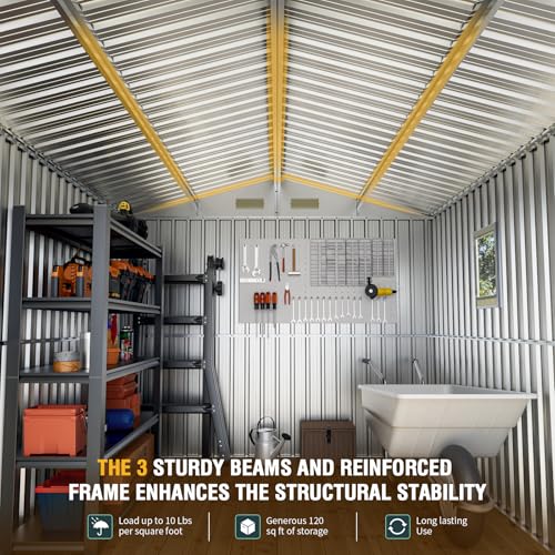 8x10 Ft Outdoor Storage Shed with Floor