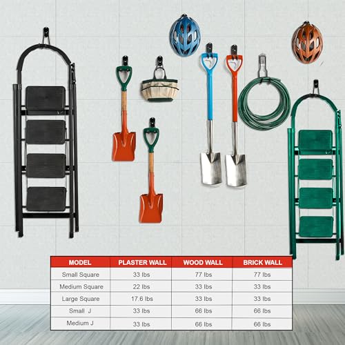 Garage Hooks Organizer Kit