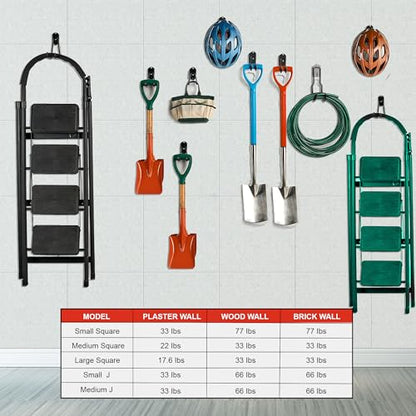 Garage Hooks Organizer Kit