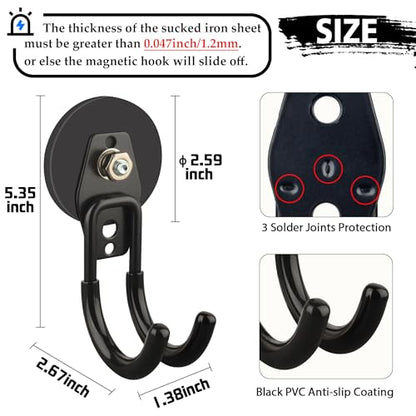 Garage Magnetic Hooks (4 Count)