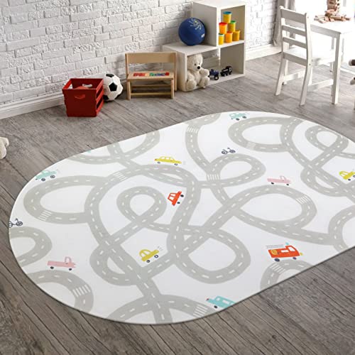 Kids Car Rug 4x6 Washable Non