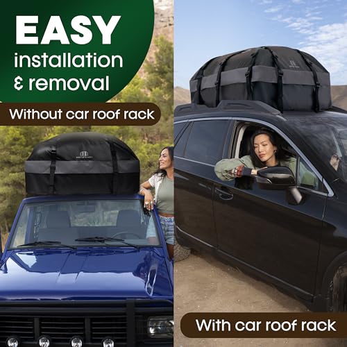21 Cubic Feet Car Rooftop Soft Shell Cargo Carrier