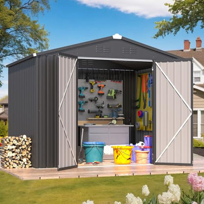 6' x 8' Outdoor Metal Storage Shed