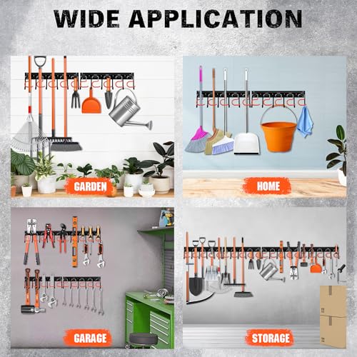 68'' All Metal Adjustable Garden Tool Organizer