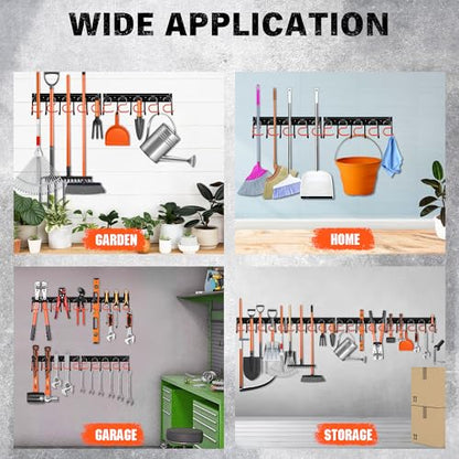 68'' All Metal Adjustable Garden Tool Organizer
