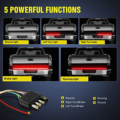 48” 49” LED Tailgate Light Strip 90 LED Red
