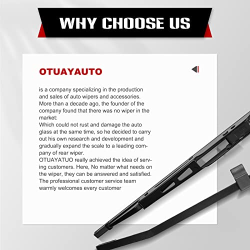Rear Windshield Wiper Arm Blade