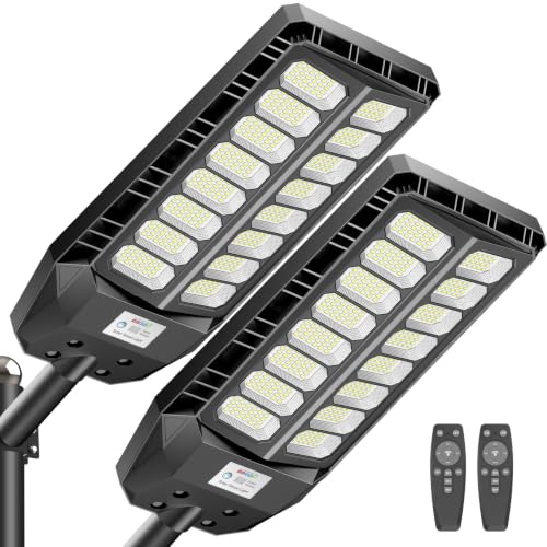 Ultra Bright Solar Lights Outdoor 8000W with Motion Sensor (2 Count)
