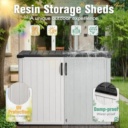 Outdoor Storage Cabinet with Lockable Doors