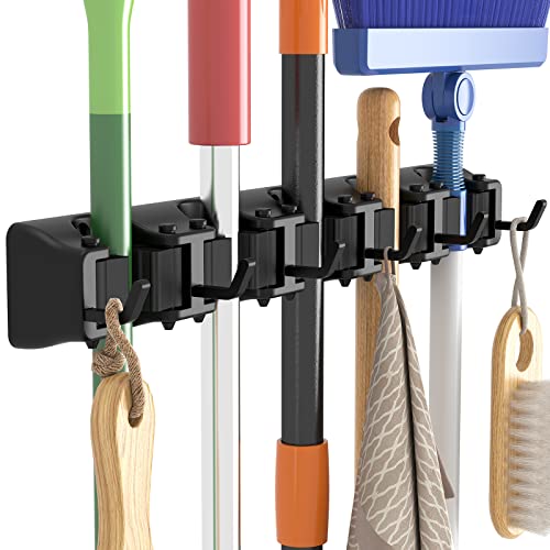 Mop and Broom Holder Organizer Wall Hanging Mount