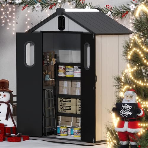 Domi 5x3 FT Resin Outdoor Storage Shed