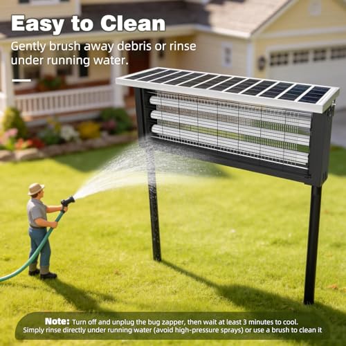 Large Solar Bug Zapper with High Powered for 4000 sq.ft