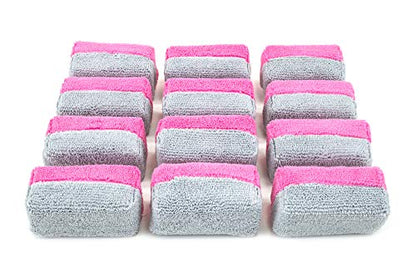 Saver Applicator Terry] Ceramic Coating Applicator Sponge (12 Count)