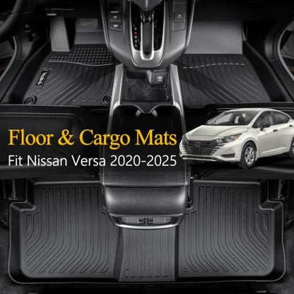 Floor Mats & Cargo Liner Fit for Nissan Versa 2020