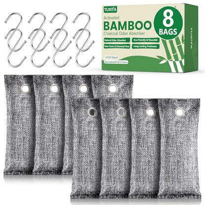 8Pack Activated Charcoal Odor Absorber (14.16 Ounce)