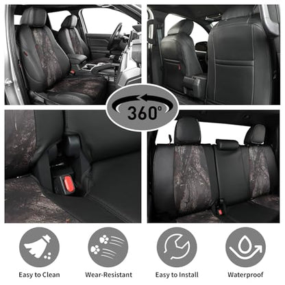 Tacoma Leather Car Seat Covers Custom Fit for Toyota Tacoma 2012 2013 2014 2015