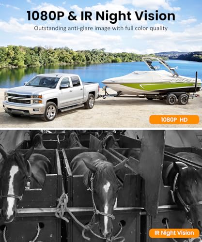 2 Solar Backup Camera Wireless for RVs (2 Count)