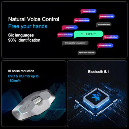 X10 Motorcycle Helmet Bluetooth Headset Speakers Headphone