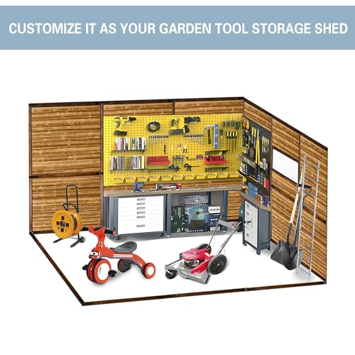 8x10 FT Outdoor Storage Shed with Windows