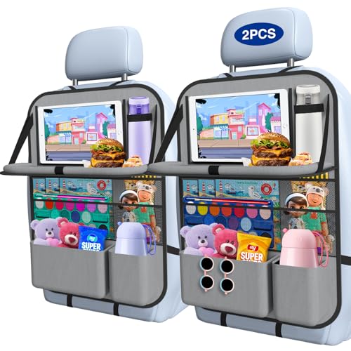 2PACK Car Backseat Organizer with Touch Screen Tablet Holder
