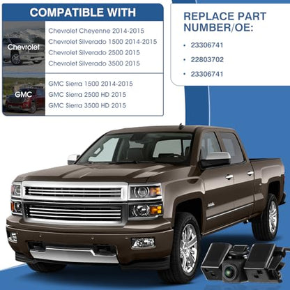 Backup Camera Fit for Chevrolet Silverado Cheyenne GMC Sierra 2014 2015