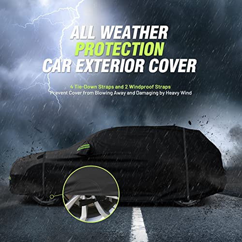 Car Cover Waterproof All Weather Windproof for SUV up to 181 Inches