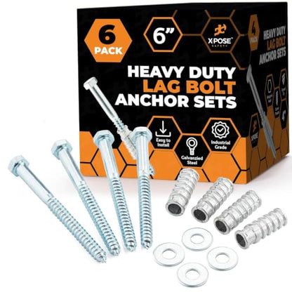 Parking Stoppers Concrete Anchors (6 Count)