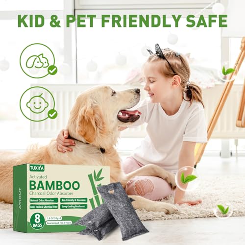 8Pack Activated Charcoal Odor Absorber (14.16 Ounce)
