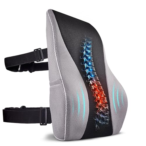 Extra Dense Lumbar Pillow with Double Adjustable Straps