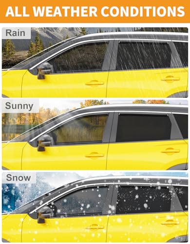 in Channel Window Visors Rain Guards for Nissan Rogue 2021