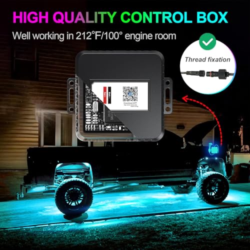 RGB LED Rock Lights Kit (6 Count)