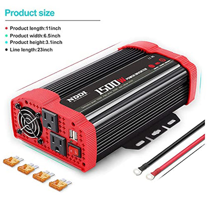 1500W Car Power Inverter Adapter