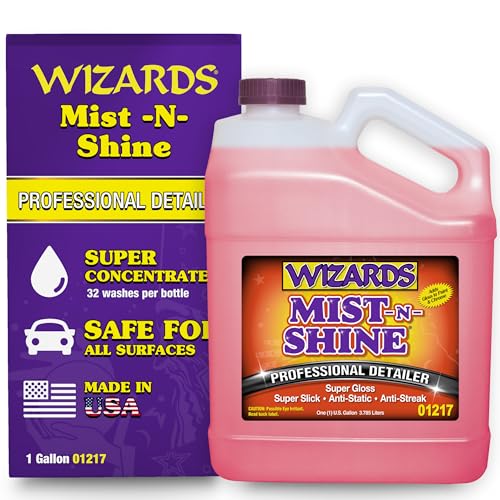 Mist-N-Shine Quick Detailer Spray - Waterless Wash - 1 Gallon (128 Fl Oz)