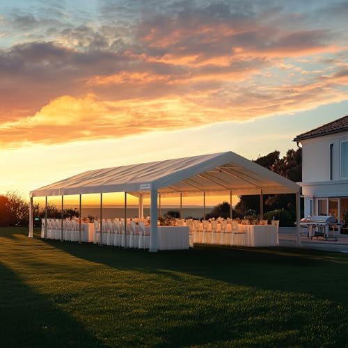 16x32 Heavy Duty Party Tent Outdoor Canopy with Church Windows