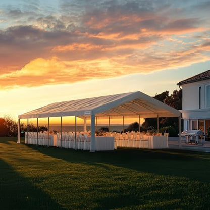 16x32 Heavy Duty Party Tent Outdoor Canopy with Church Windows