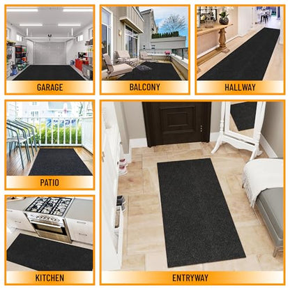 3'11" x 4' Mud Mat Entryway Rug Scraper Doormat