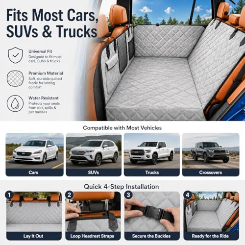 Truck Dog Seat Cover for Back Seat