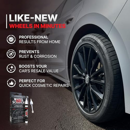 Matte Gray Rim Touch Up Paint Wheel Scratch Repair Kit