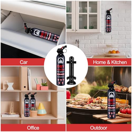 6Pack Dry Stop Fire Extinguisher for Home Auto Fire Extinguisher for Truck Vehicle (6 Count)