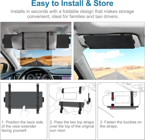 Sun Visor Extender for Car (2 Count)