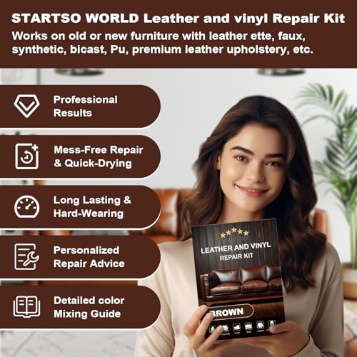Brown Leather & Vinyl Repair Kit for Furniture