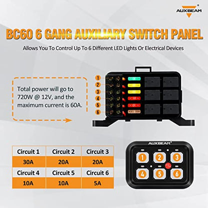 6 Gang Switch Panel BC60 (3.17 Count)