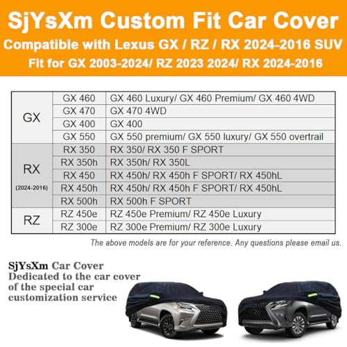 Custom Car Cover Compatible with Lexus GX 2026