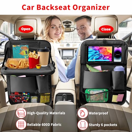 Car Backseat Organizer with Tablet Holder