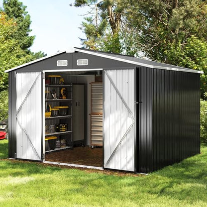 9.8x7.6 FT Shed Outdoor Storage Shed