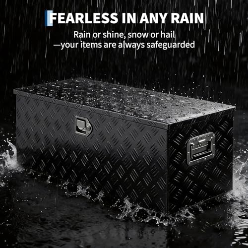 Truck Bed Tool Box Aluminum with Lock and Keys