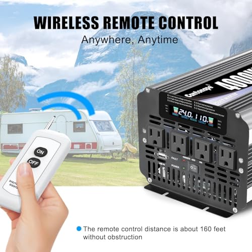 4000 Watt Power Inverter 24V DC to 110V